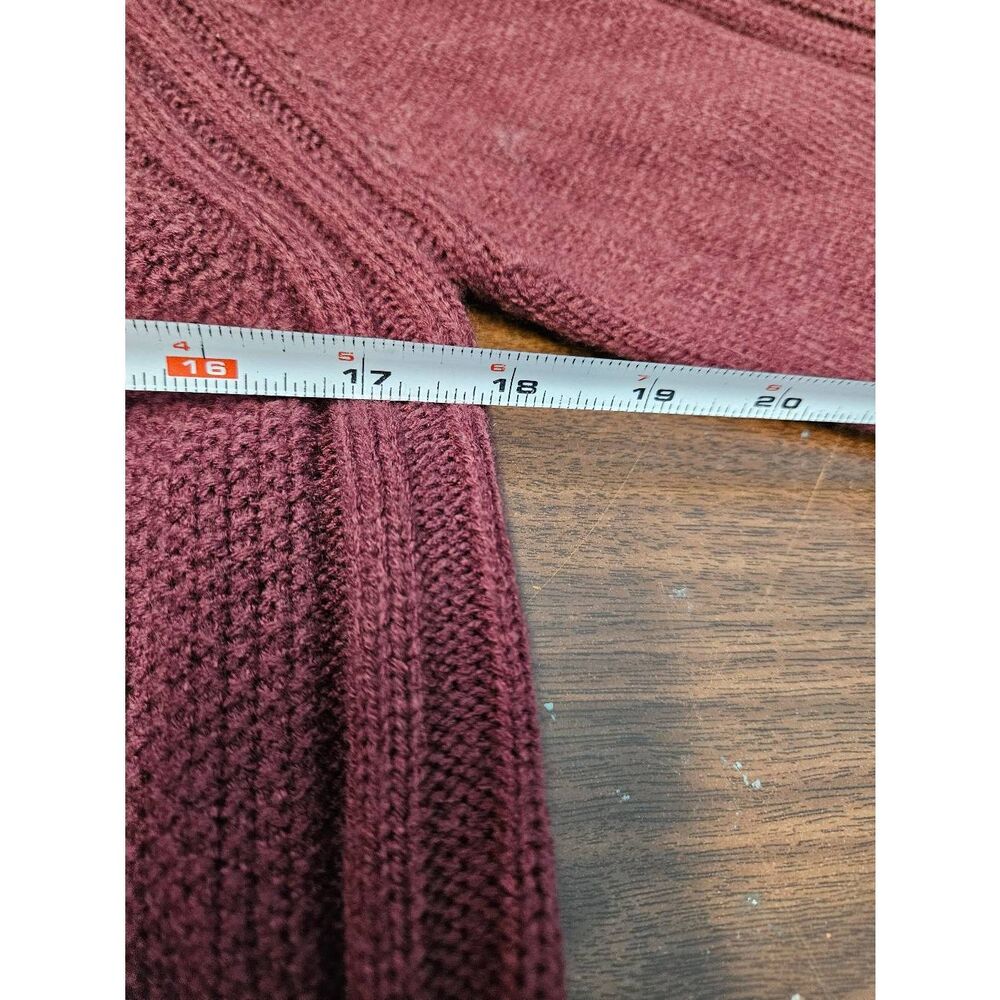 Burgundy Cowl Neck Sweater - Picture 6 of 7